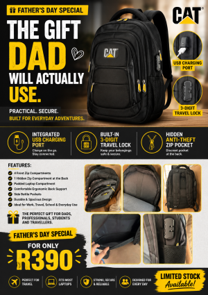 Cat Backpack incl Lock & USB